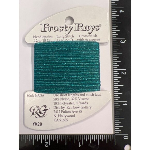 Rainbow Gallery Frosty Rays Y028 Blue Sparkly Thread Needlepoint & Cross Stitch - Picture 1 of 2